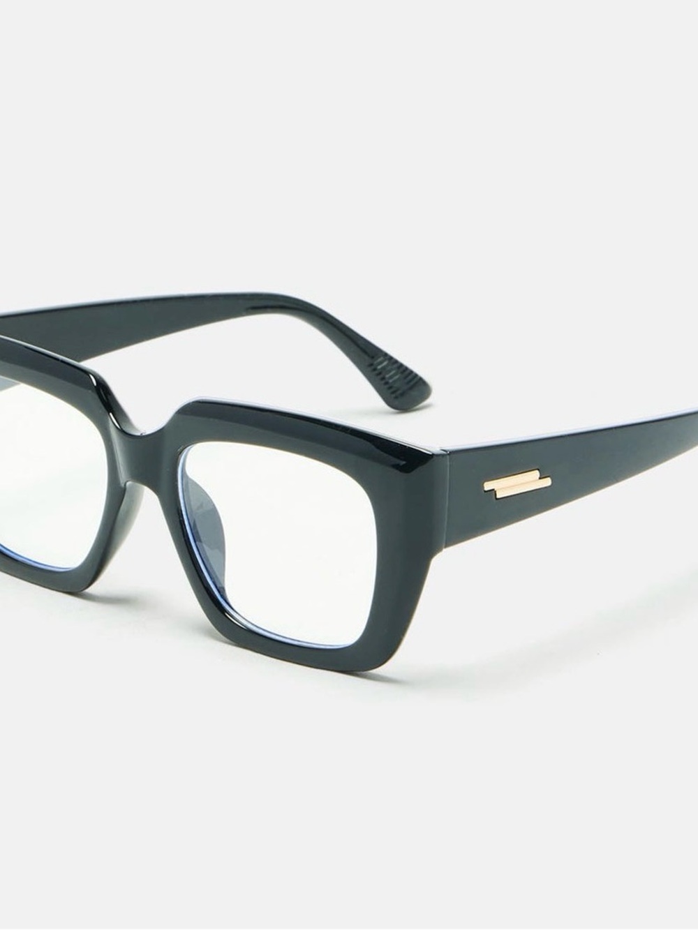 Black Square Frame Fashion Glasses - Women's Accessories